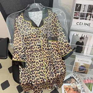kf-Sabda37acc1144d9da184777038ae8689w-Summer-Casual-Loose-Leopard-Nightdress-Women-Satin-Sleepwear-Shirt-With-Buttons-Turn-down-Collar-Print-Home