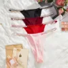 kf S33c5908886904e2192a984d252b34847k SISSY Red Lips Sexy Hot Thong for Women Love Decoration Cotton Crotch LowRise Underwear Girlfriend Wife