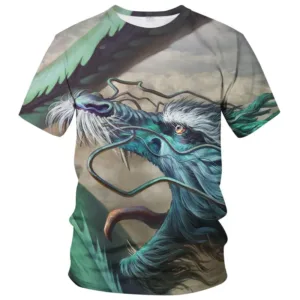 kf S54974d8729ed441a97d58980b8a03613Z Chinese Dragon Pattern 3D Harajuku Print Summer Men s Short Sleeve Crew Neck Fashion Cool Street